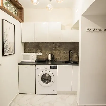 з кондиціонером на вулиці староєврейська 15 з ванною посеред спальні Apartment